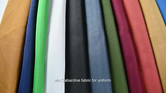 Tessuto per giacche da lavoro in tessuto gabardine minimo opaco 100% poliestere 300d