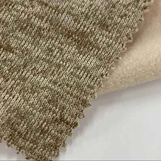 Fornitore di tessuti Tessuti Indumento Tessuto per esterni ad ago grosso Tessuto in tessuto per maglione lavorato a maglia in pile cationico di poliestere 100 per maglione